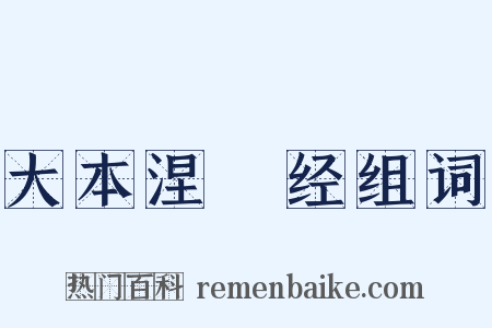 大本涅槃经组词是什么意思的图片